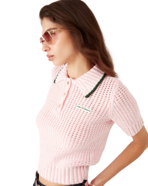 Cotton Mouliné Polo Shirt