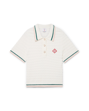 Cotton Bouclé Polo Shirt