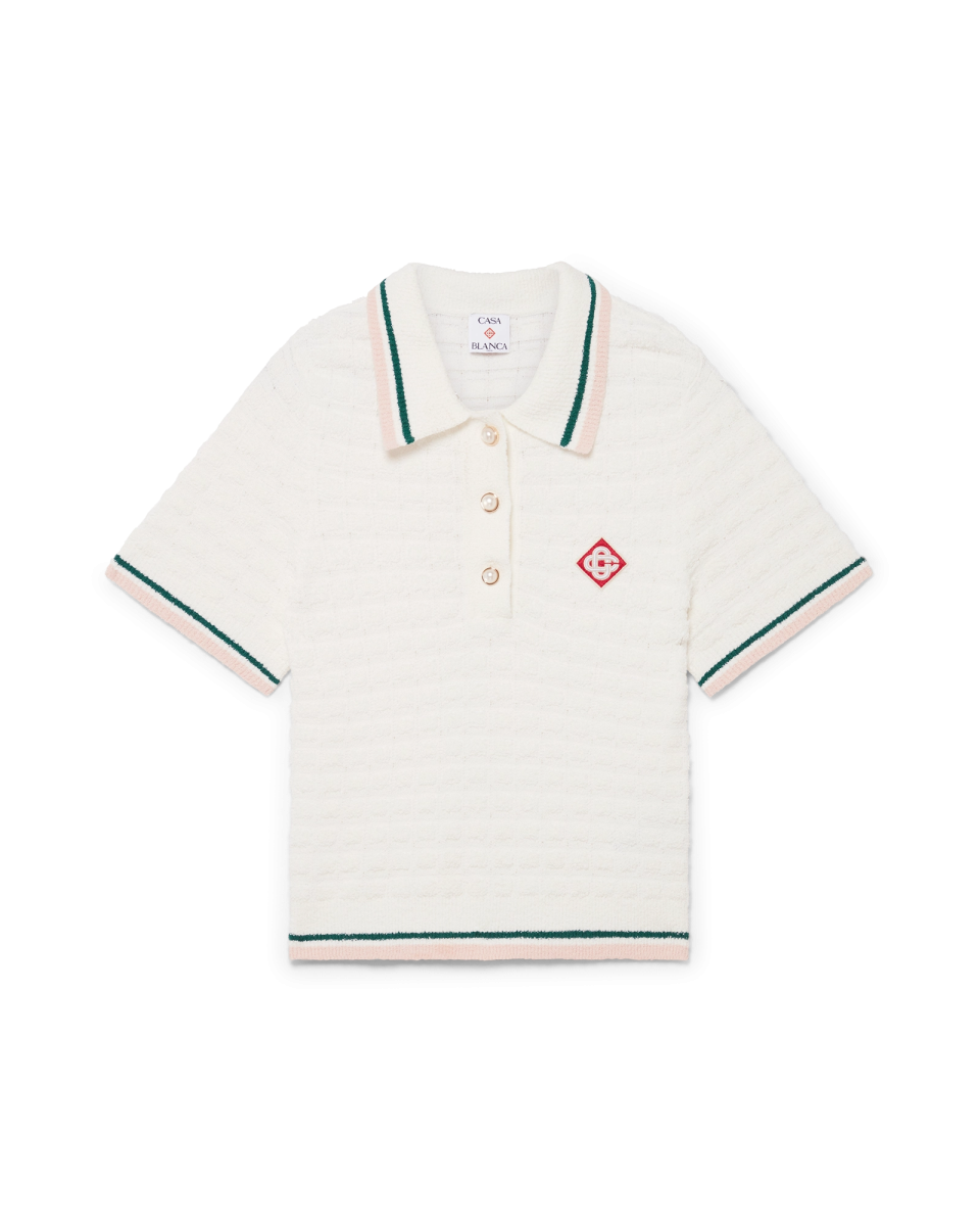 Cotton Bouclé Polo Shirt