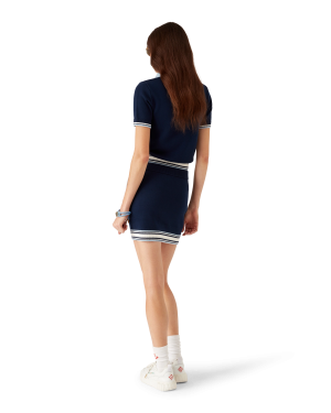 Merino Knit Tennis Polo Shirt