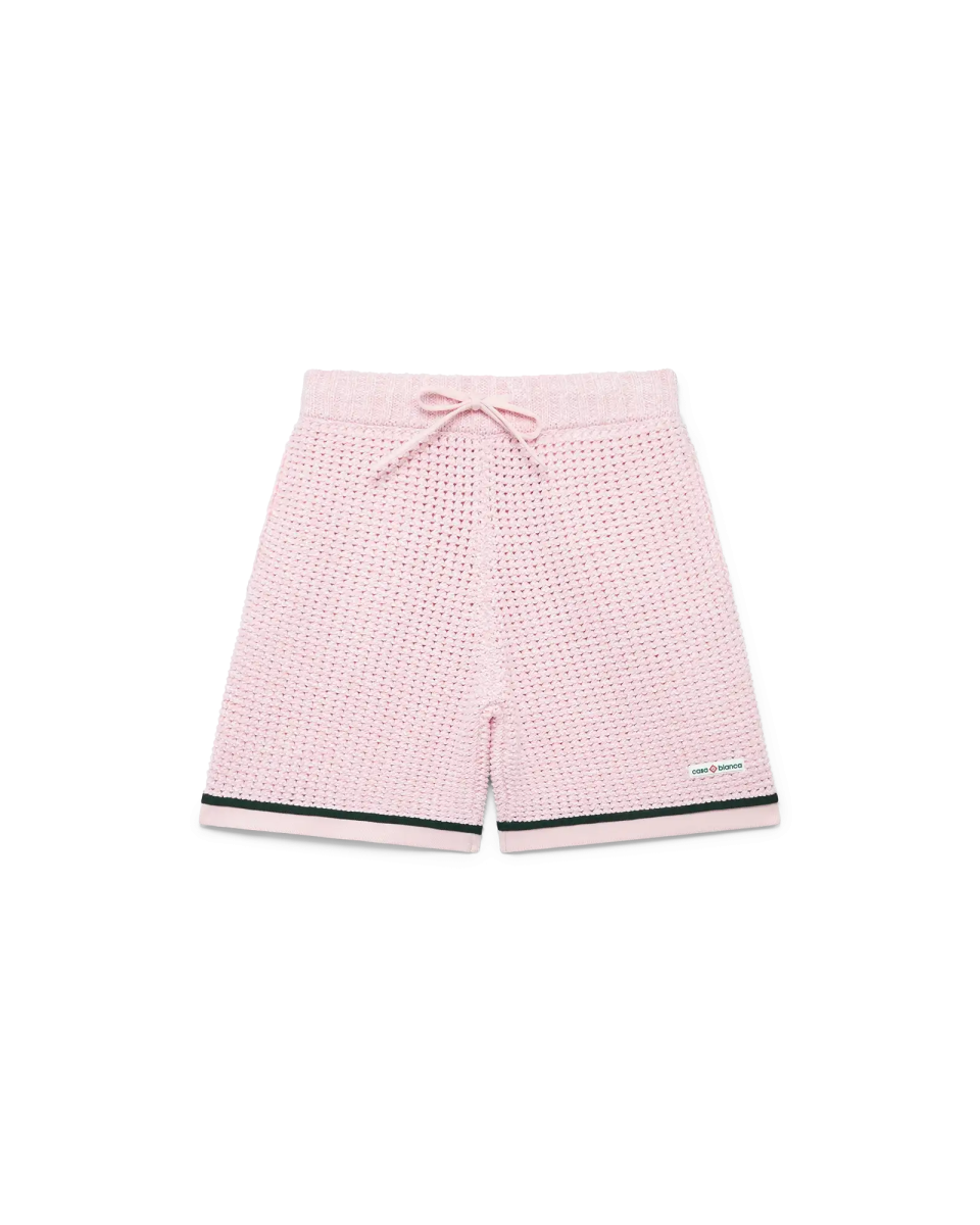 Cotton Mouliné Polo Shorts