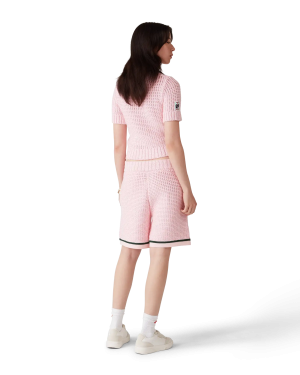 Cotton Mouliné Polo Shorts