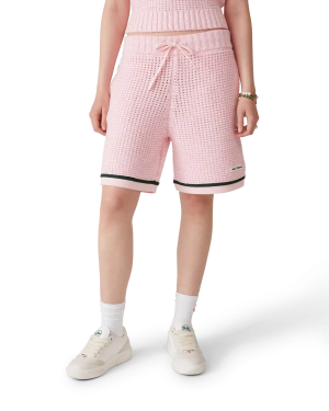 Cotton Mouliné Polo Shorts