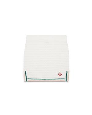 Cotton Bouclé Mini Skirt