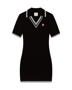 Viscose V Neck Polo Dress