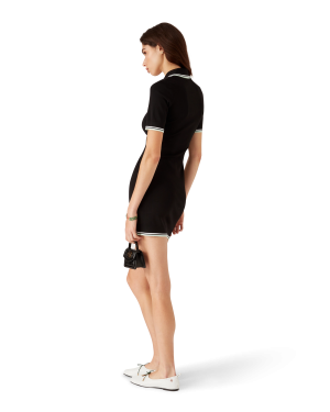 Viscose V Neck Polo Dress