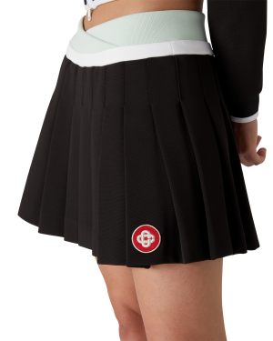 Scuba Pleated Mini Skirt