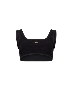 Monogram Jacquard Bikini Top