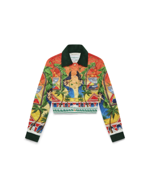 Triomphe D’Orange Quilted Cropped Jacket