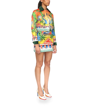 Triomphe D’Orange Quilted Cropped Jacket