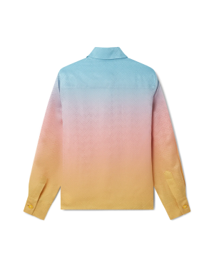 Ping Pong Gradient Silk Long Sleeve Shirt