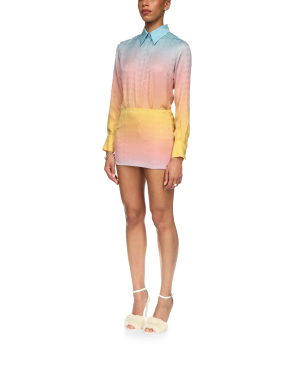 Ping Pong Gradient Silk Skirt