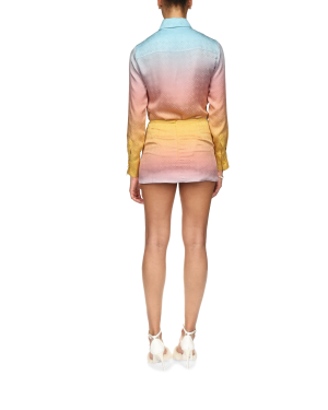 Ping Pong Gradient Silk Skirt