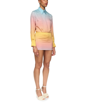 Ping Pong Gradient Silk Skirt