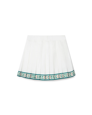 Laurel Silk Tennis Mini Skirt