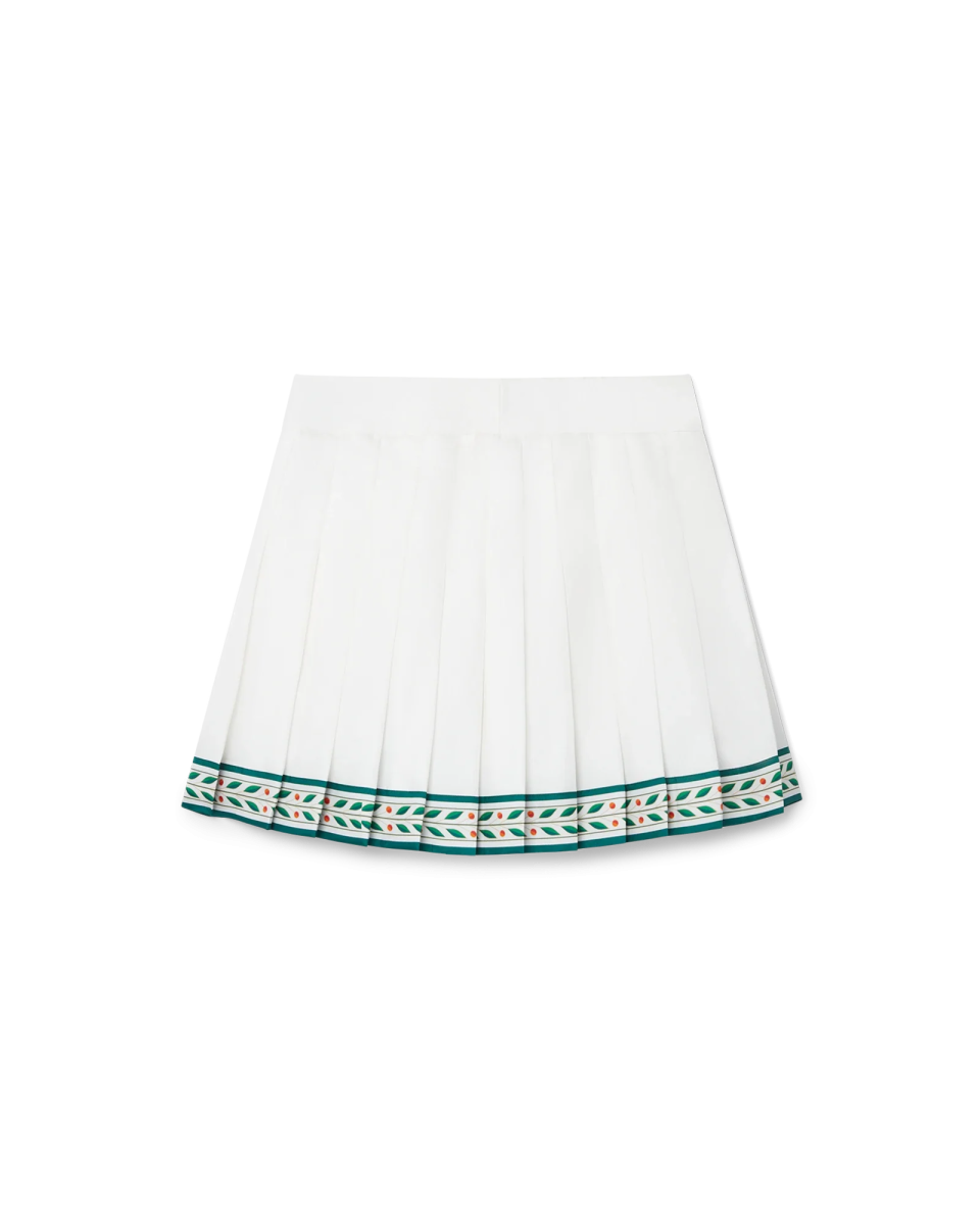 Laurel Silk Tennis Mini Skirt