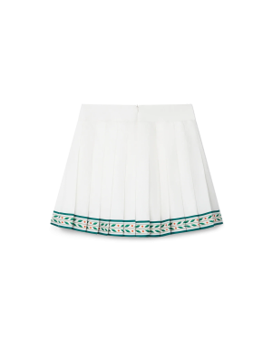 Laurel Silk Tennis Mini Skirt