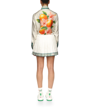 Laurel Silk Tennis Mini Skirt