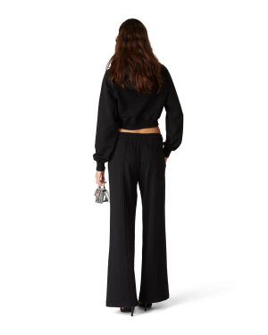 Pearl Diamond Cropped Hooded Sweatshirt