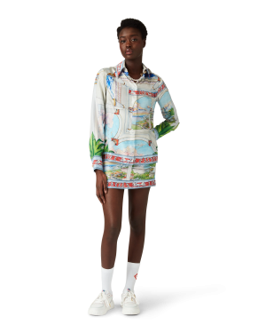 Le Passage Long Sleeve Silk Shirt