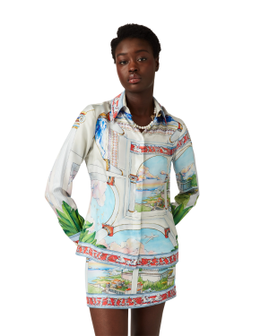 Le Passage Long Sleeve Silk Shirt