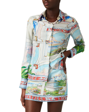 Le Passage Silk Mini Skirt