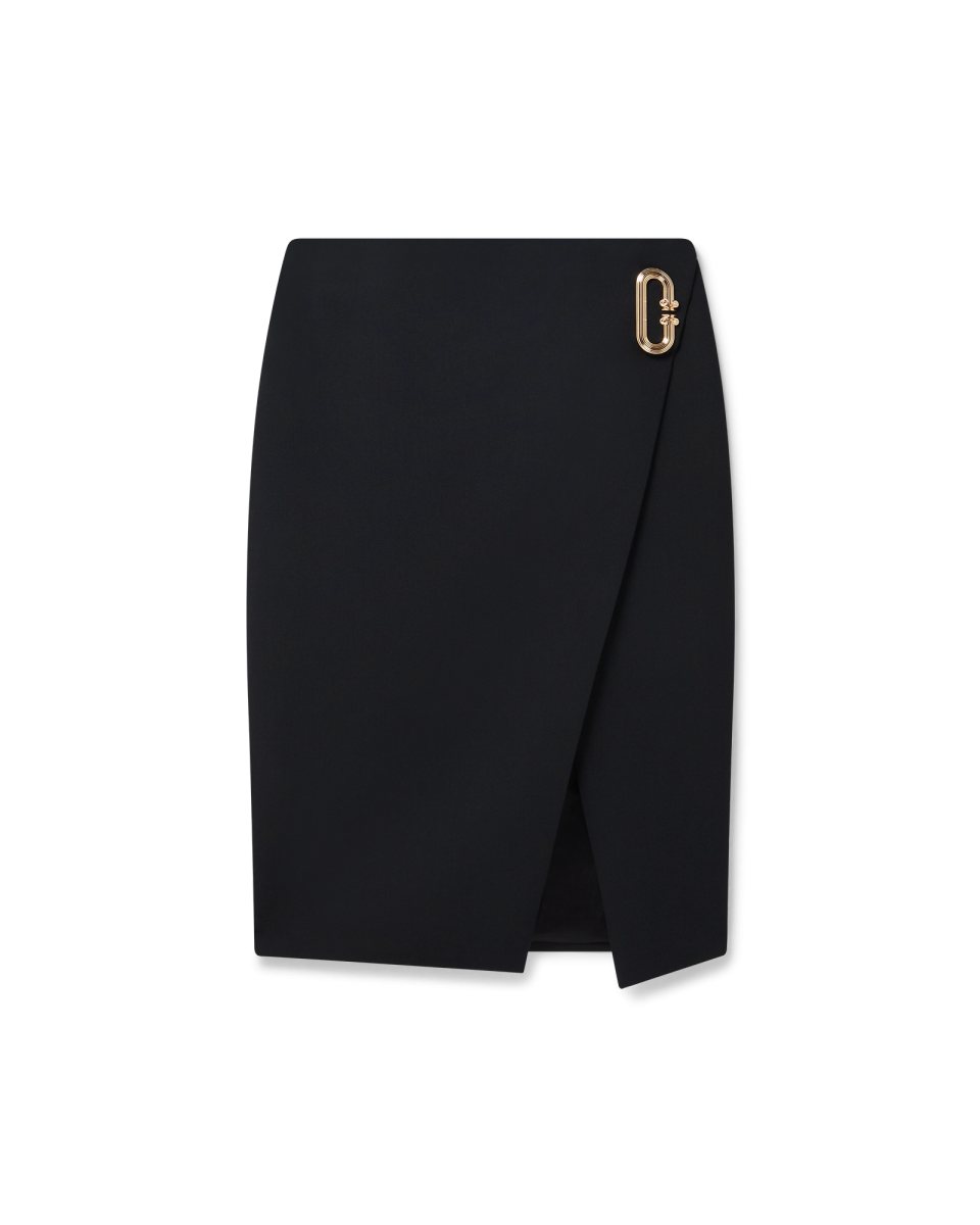 Tailored Wrap Skirt