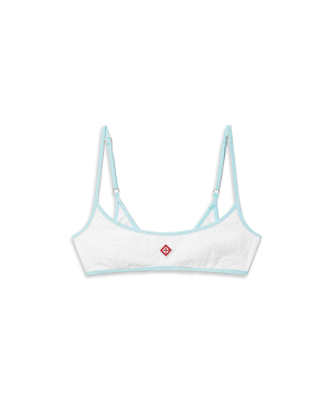 Jacquard Monogram Bikini Top