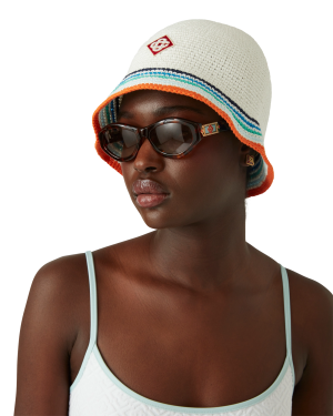 Jacquard Monogram Bikini Top