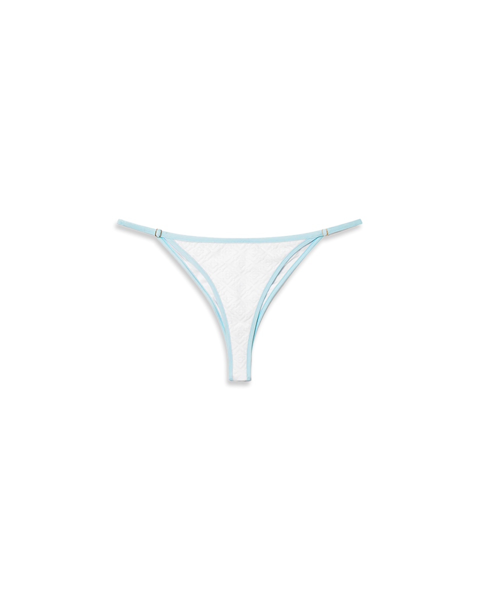 Jacquard Monogram Bikini Bottoms