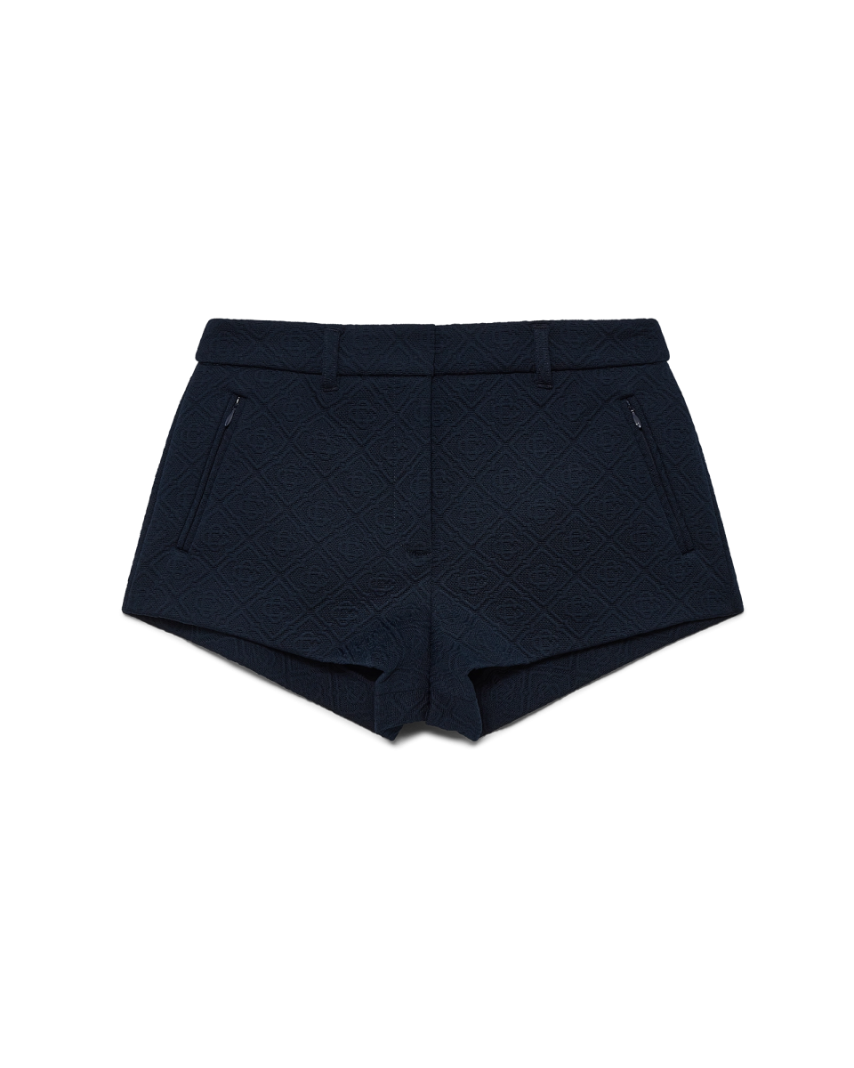 Jacquard Knit Mini Shorts