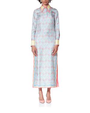 Candy Ping Pong Silk Dress