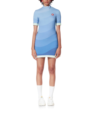 Blue Gradient Wave Dress
