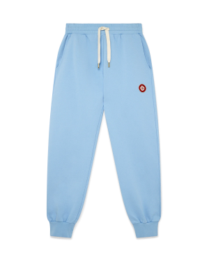 Blue Logo Patch Sweatpants