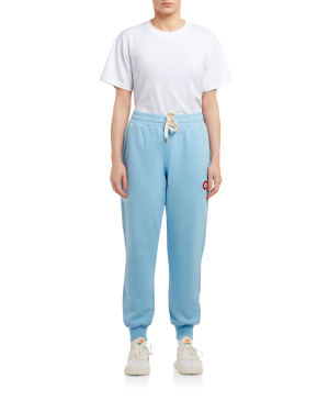 Blue Logo Patch Sweatpants