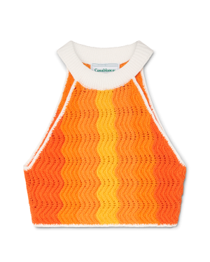 Orange Gradient Sleeveless Top