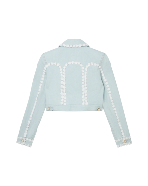 Cut Out Arch Denim Jacket