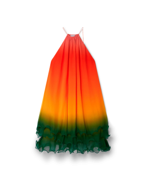 Rainbow Gradient Cocktail Dress