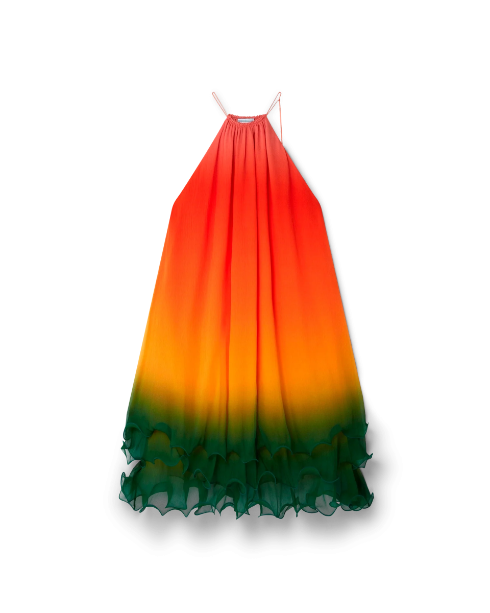 Rainbow Gradient Cocktail Dress