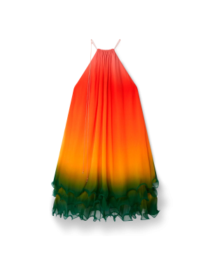 Rainbow Gradient Cocktail Dress