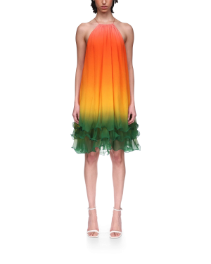 Rainbow Gradient Cocktail Dress