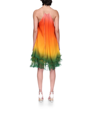 Rainbow Gradient Cocktail Dress