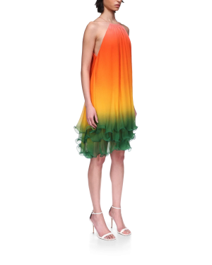 Rainbow Gradient Cocktail Dress