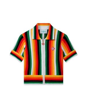 Striped Towelling Top