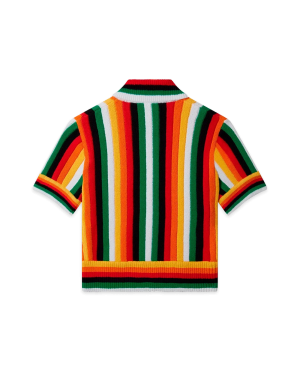 Striped Towelling Top