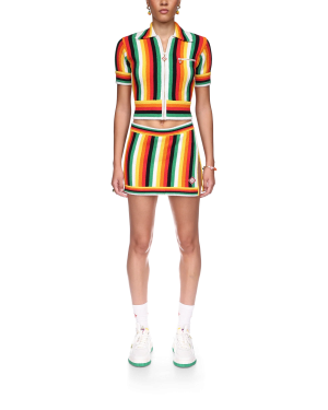 Striped Towelling Top