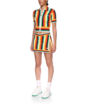 Striped Towelling Top