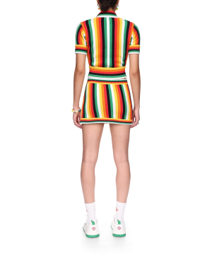 Striped Towelling Top