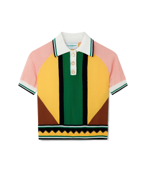 Graphic Panelled Polo