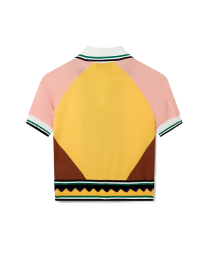Graphic Panelled Polo